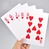 Custom Printing Large Size 180mm*130mm*25mm Big Playing Cards 